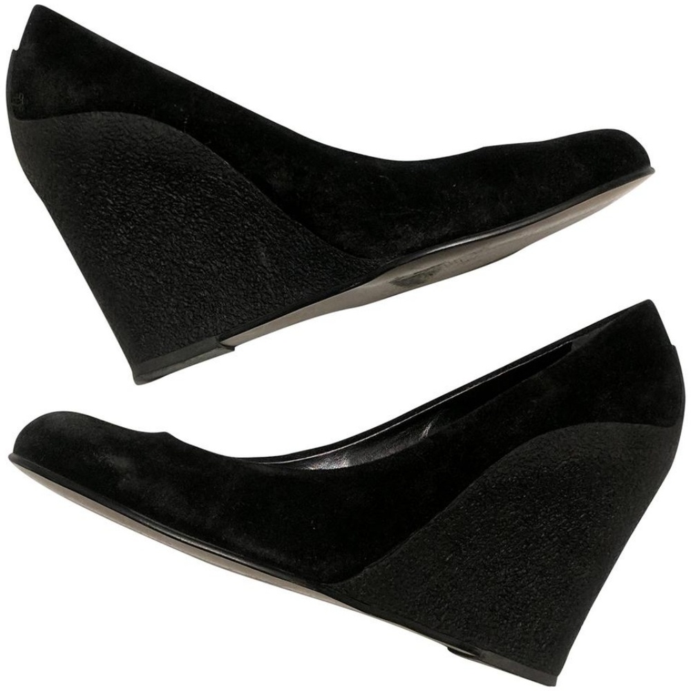 Michael Kors Black Suede Wedges